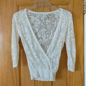 White House Black market cardigan, fitted waist.